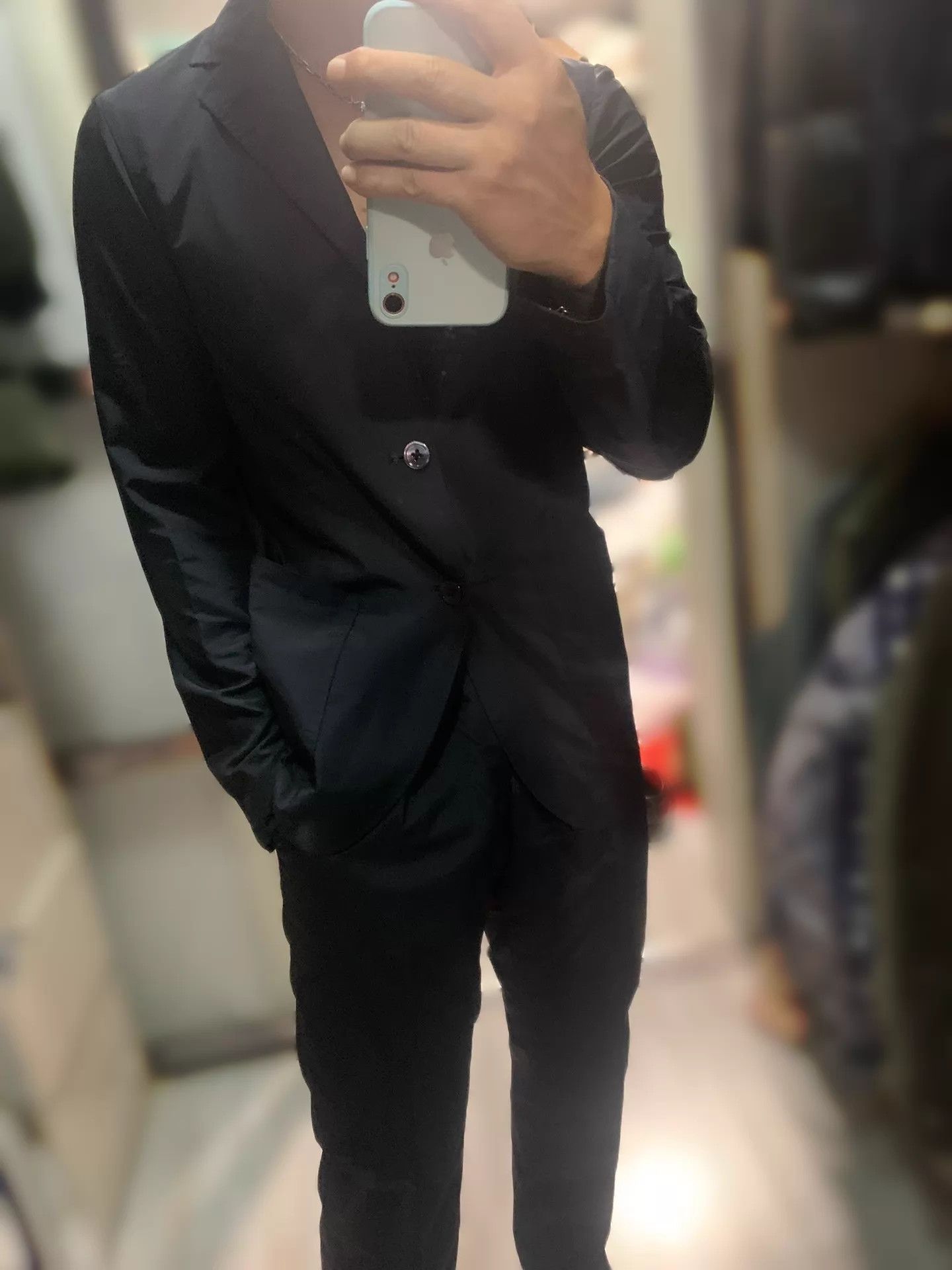 Ring Jacket Ring jacket Navy 44 Wool/Nylon Suit Size 44R - 6 Thumbnail