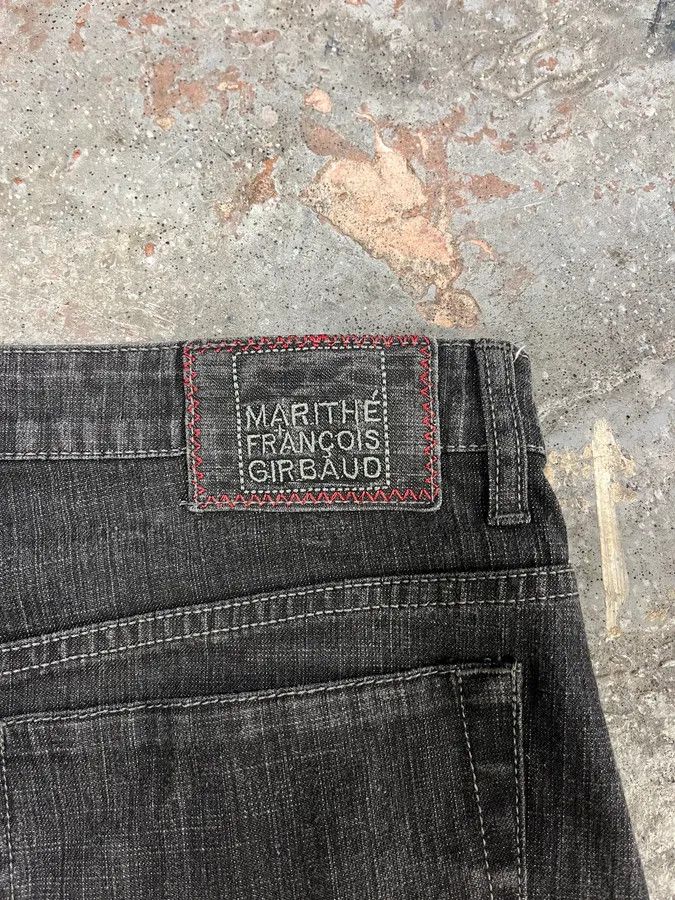 Marithe + Francois Girbaud 2000s Marithé + François Girbaud Grey Soft Denim Pants Size US 31 - 9 Thumbnail
