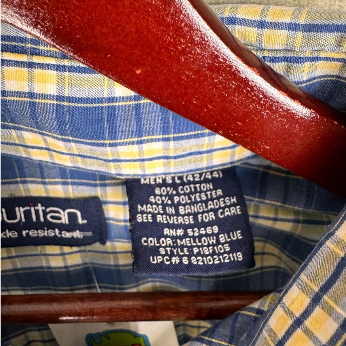 Puritan × Vintage VTG 90s Puritan Plaid Short Sleeve Shirt Mens Sz L Size US L / EU 52-54 / 3 - 7 Thumbnail