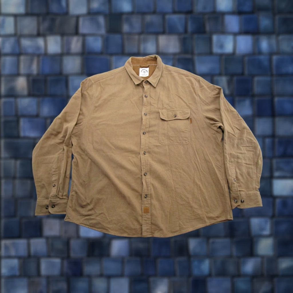Vintage Dubinik Customized Version Flannel Shirt Brown 2XL Button-Up Shirt Western Cowboy Casual Workwear Mens Size US XXL / EU 58 / 5 - 1 Thumbnail