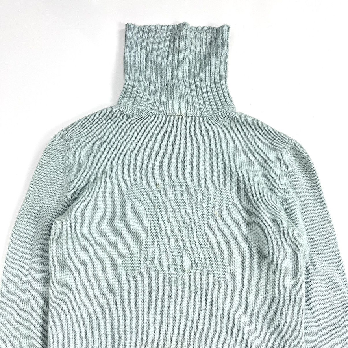 Celine Vtg Celine Cashmere Triomphe Jacquard Turtleneck Knitwear Size US M / EU 48-50 / 2 - 5 Thumbnail