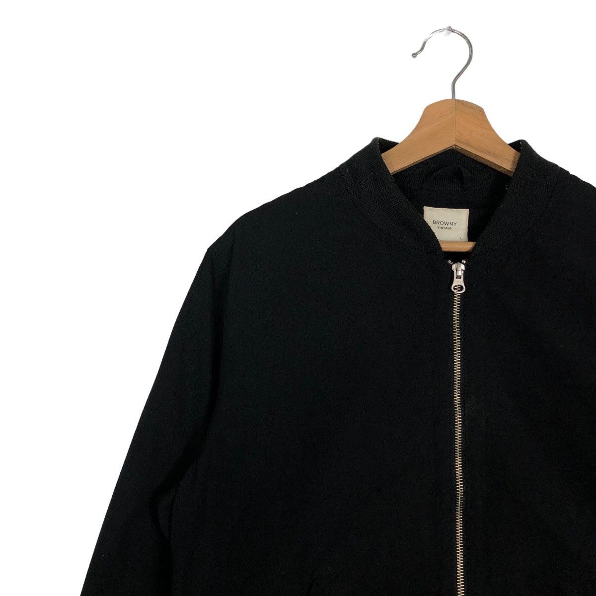 Japanese Brand 🔥90s Issey Miyake Design Bomber Jacket Browny Vintage Black Size US L / EU 52-54 / 3 - 7 Thumbnail
