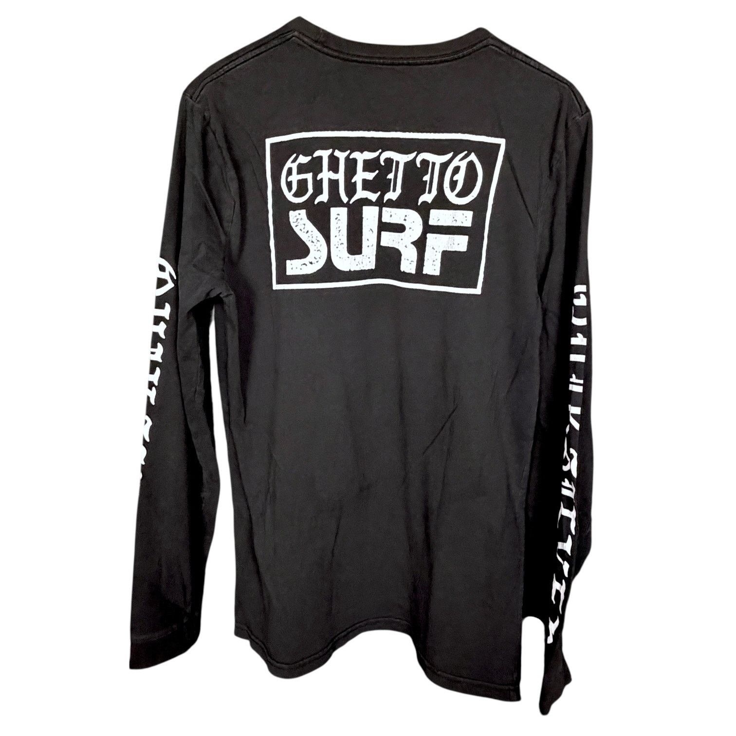 Quiksilver Quiksilver Ghetto Surf Black L/S Street Crew Fit Skater T M Size US M / EU 48-50 / 2 - 3 Thumbnail