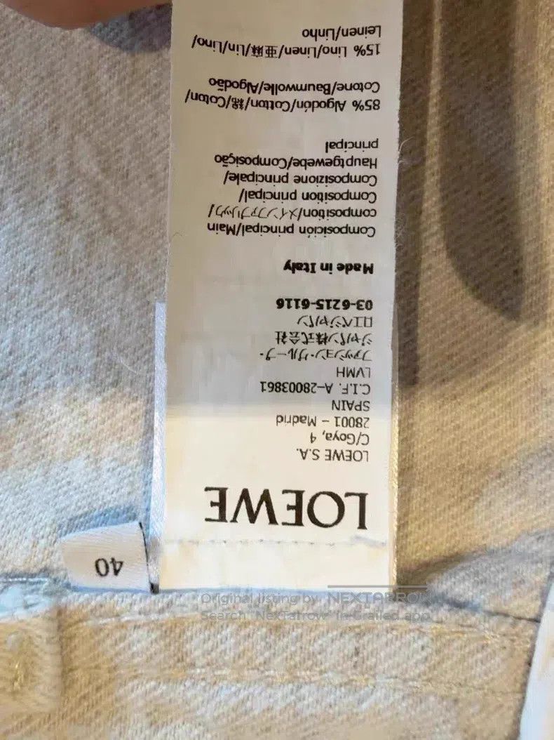 Loewe Loewe Cotton and Linen Workwear Jacket Size S / US 4 / IT 40 - 4 Thumbnail