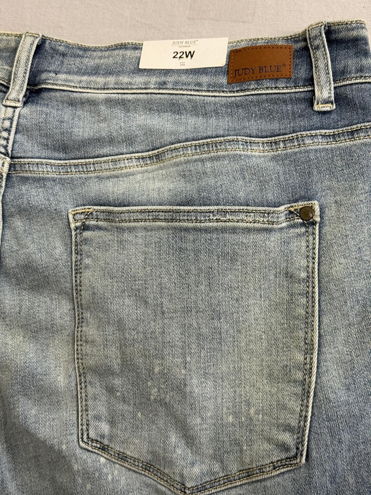 Other Judy Blue Jeans Mason Hi-Rise Skinny Destroyed NWT Size 22W Size 42" / US 20 - 6 Thumbnail
