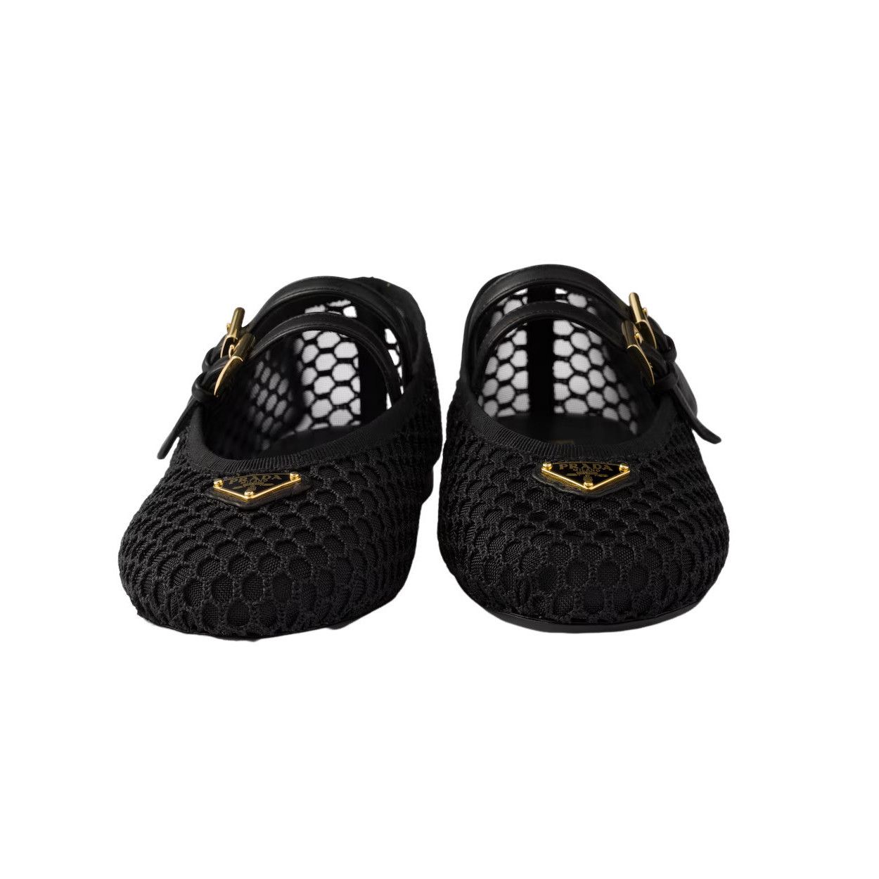 Prada PRADA $1070 Black Mesh Fabric Ballerinas New And Authentic ( Size US 7 / IT 37 - 5 Thumbnail