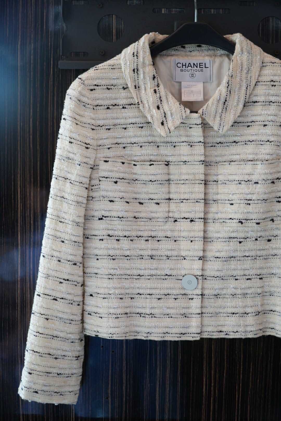 Chanel Chanel Boutique Single Breasted Boucle Tweed Jacket Size M / US 6-8 / IT 42-44 - 3 Thumbnail