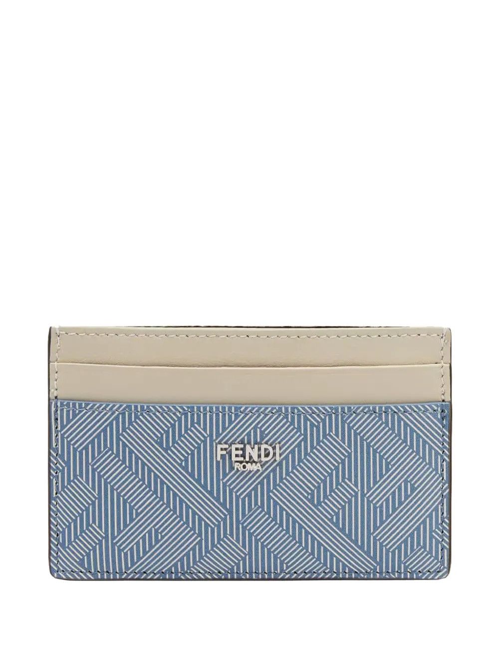 Fendi o1s1wg110526 Fendi Shadow Card Holder in Blue Size ONE SIZE - 1 Thumbnail