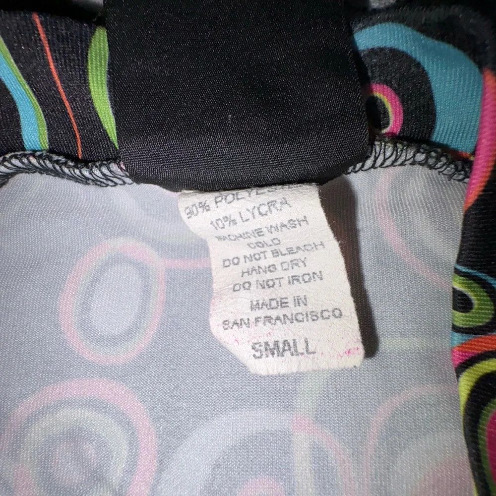 Other Sheila Moon Cycling Jersey‎ Mod Geometric Print Made in USA Size S / US 4 / IT 40 - 4 Thumbnail