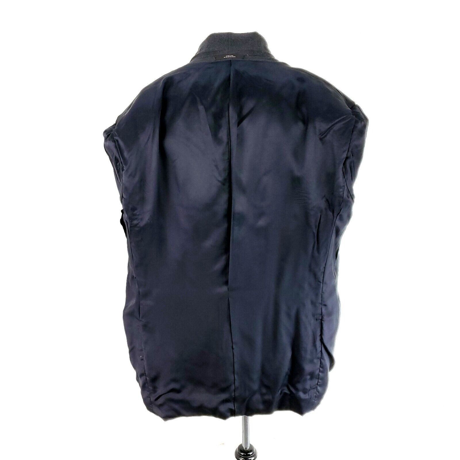 Joseph Abboud Joseph Abboud Nordstrom Wool 3 Button Sport Coat 46L Blue Br Size 46L - 10 Thumbnail