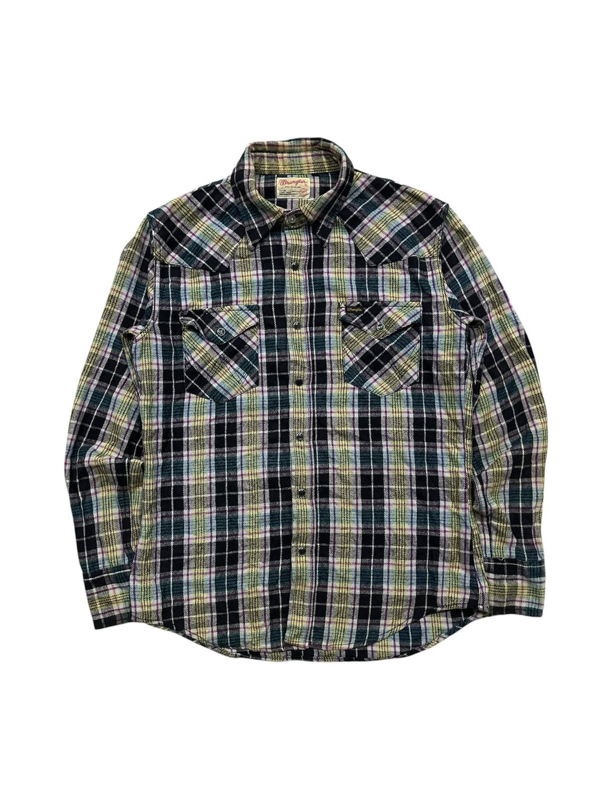 Wrangler VINTAGE WRANGLER PRE-SHRUNK TARTAN PLAID WESTERN BUTTON UP Size US M / EU 48-50 / 2 - 1 Thumbnail