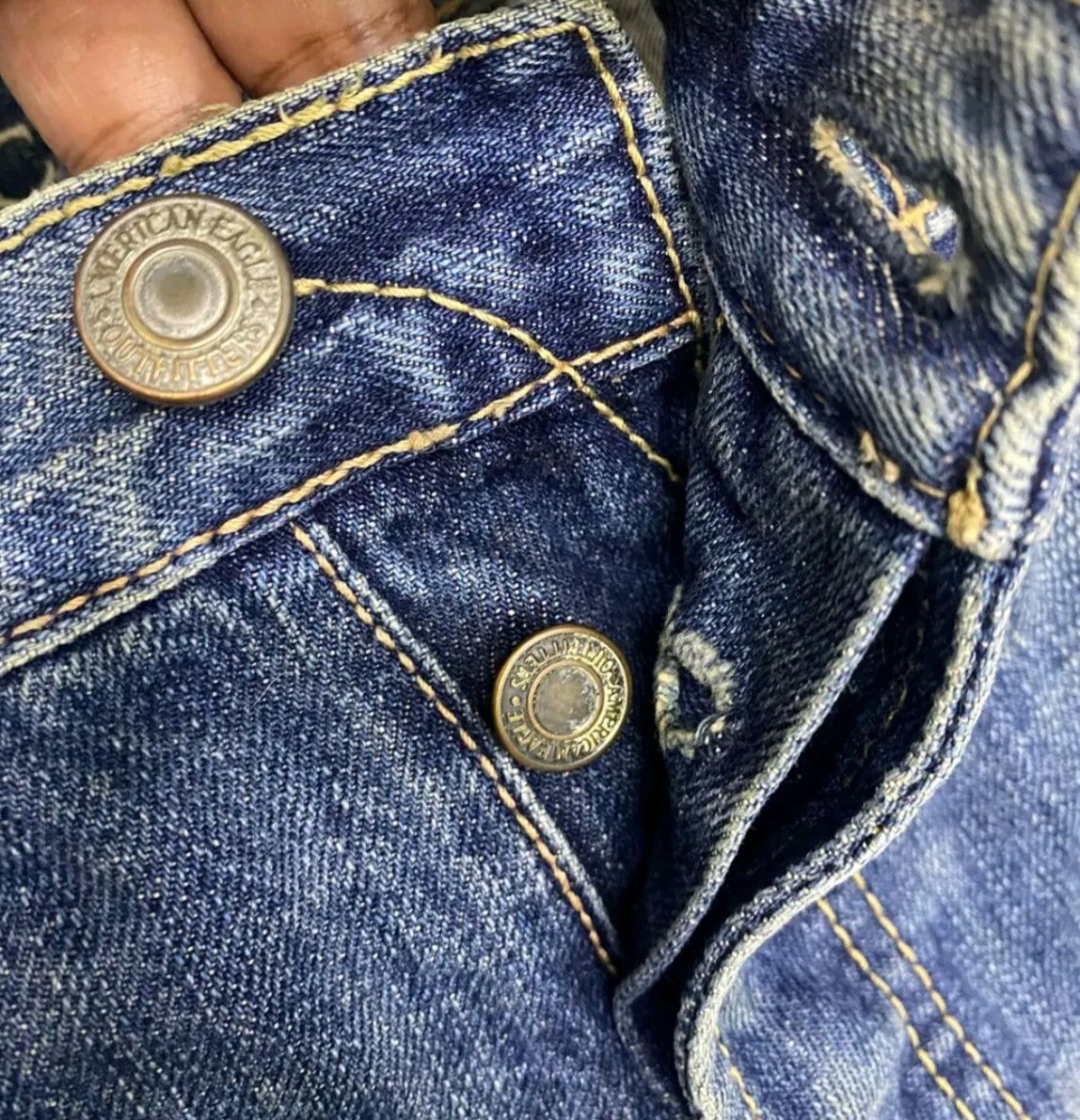 American Eagle Outfitters Vintage American Eagle Qutfitters Patchwork Denim Size US 32 / EU 48 - 12 Thumbnail