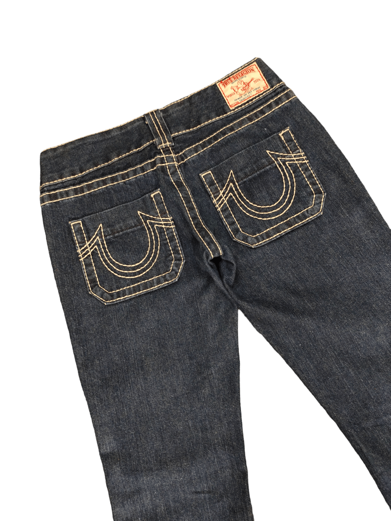 True Religion Flare Jeans True Religion Big Stitch Denim Bootcut Low Rise Size 27" / US 4 / IT 40 - 15 Thumbnail