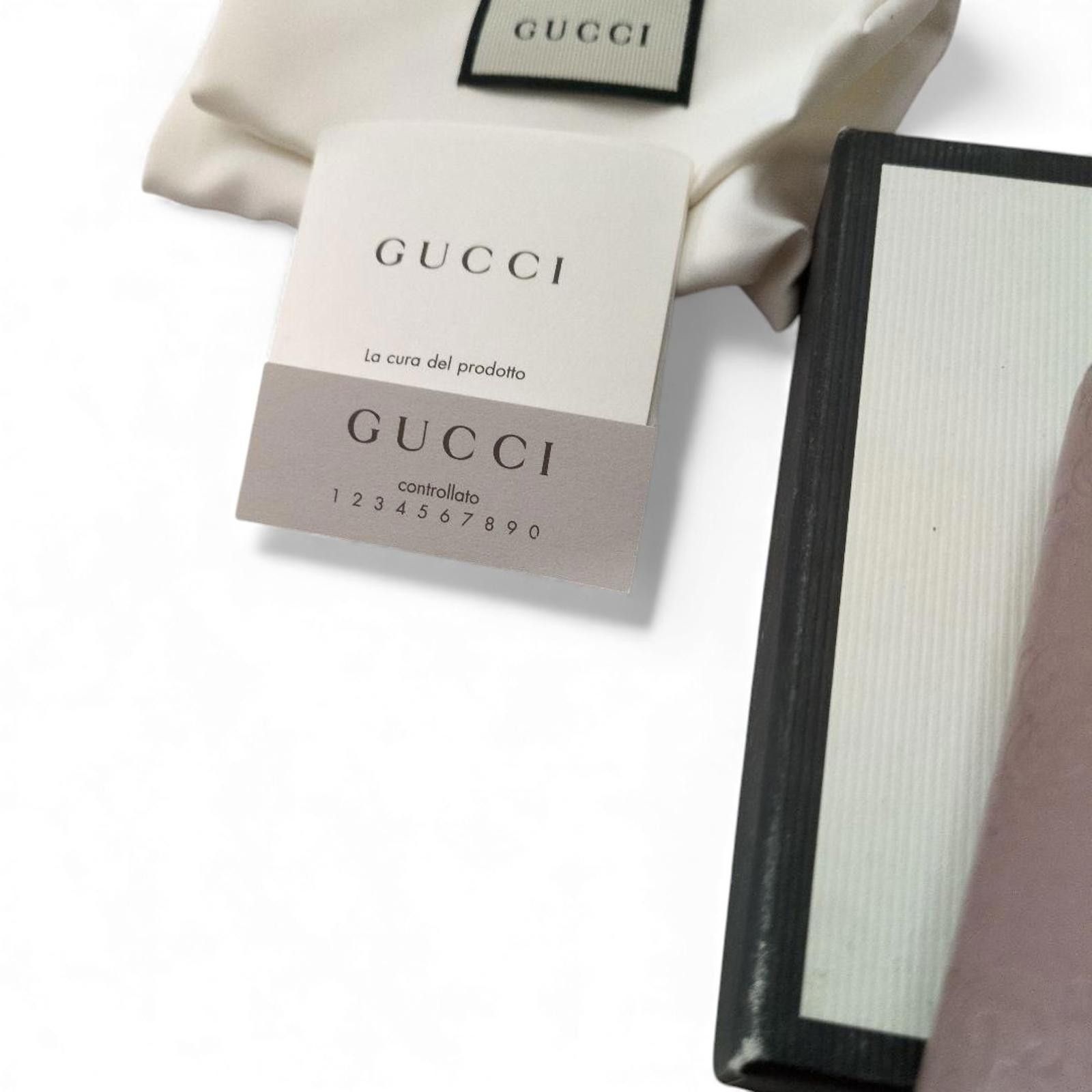 Gucci Gucci - Brown Leather Wallet Bow Detail Size ONE SIZE - 6 Thumbnail