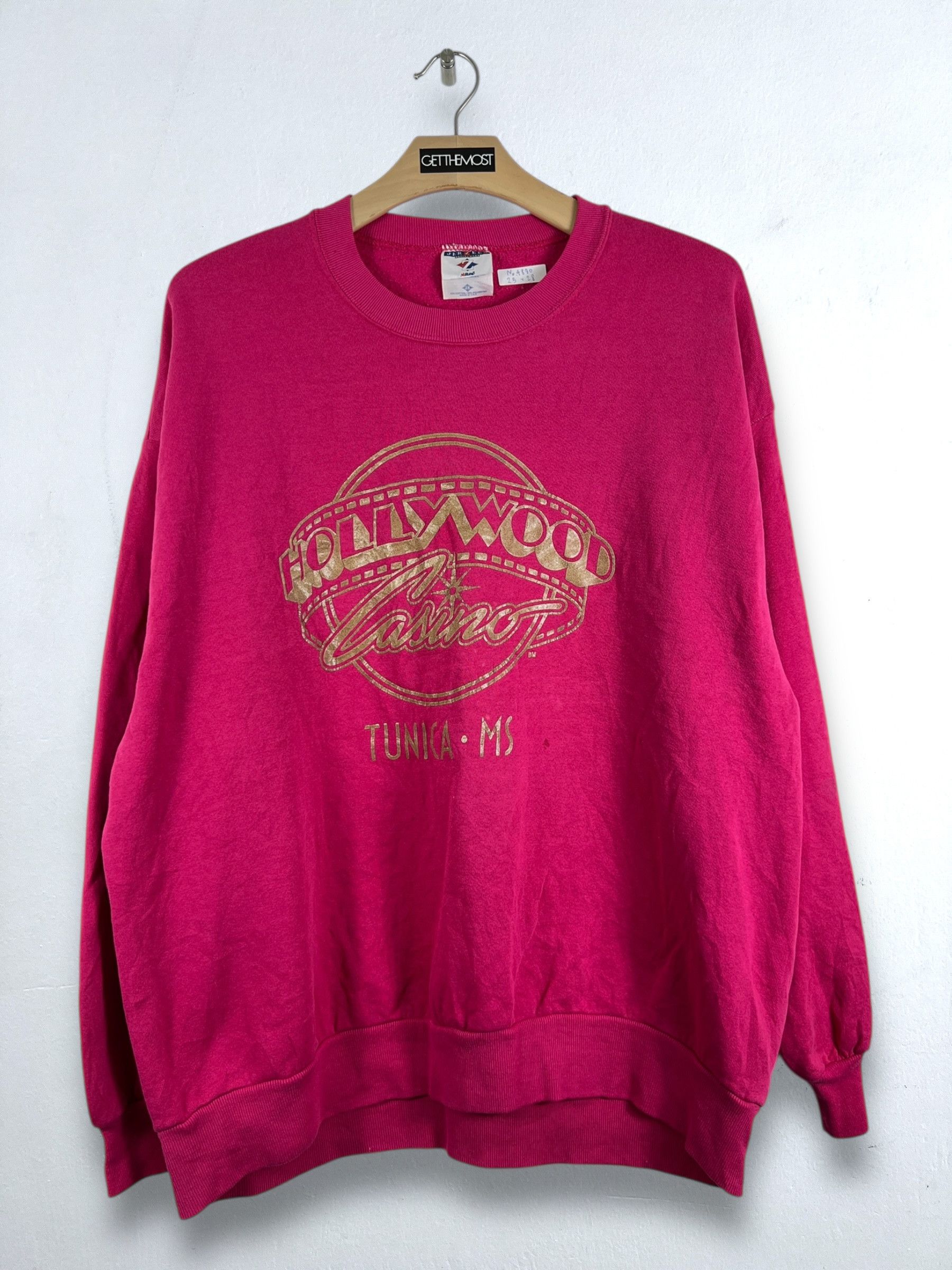 Vintage No.4880 Vintage Hollywood Casino Promo Sweatshirt (XXL) Size US XXL / EU 58 / 5 - 1 Thumbnail