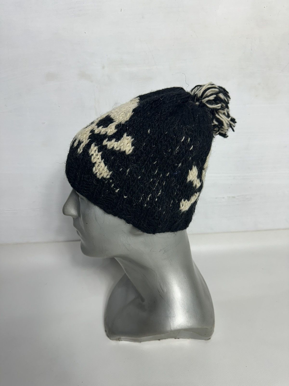 Japanese Brand Skull Skeleton Punk Bondage Knitted Beanie Hats Size ONE SIZE - 5 Thumbnail