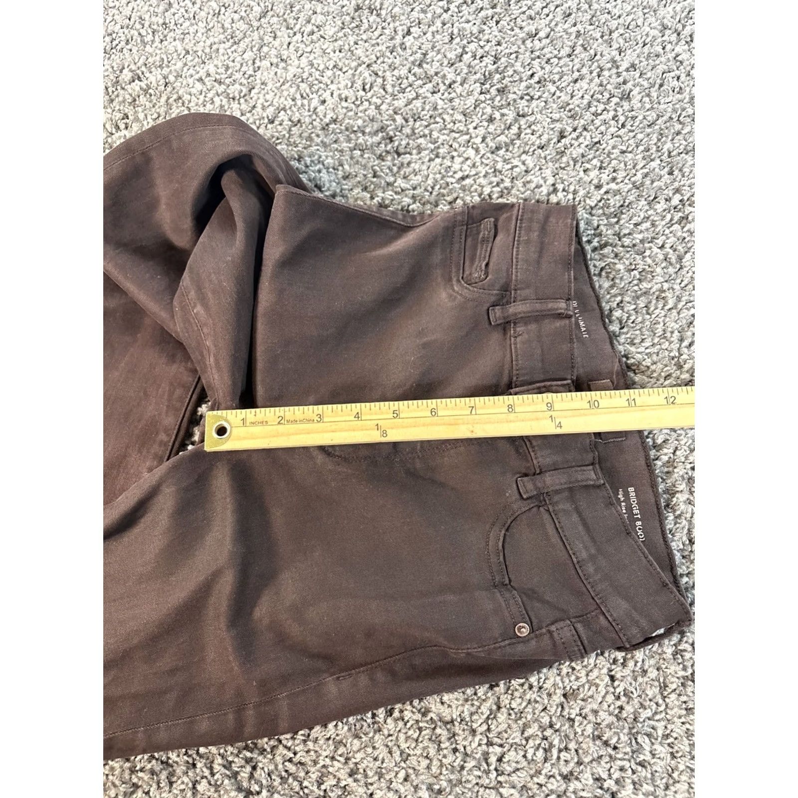 DL1961 DL1961 Womens High Rise Bridget Boot Cut Crop Jeans Brown Cotton 27x26 Size 27 Jeans Womens Brown High Rise Boot Cut Crop Denim Size 27" / US 4 / IT 40 - 5 Thumbnail