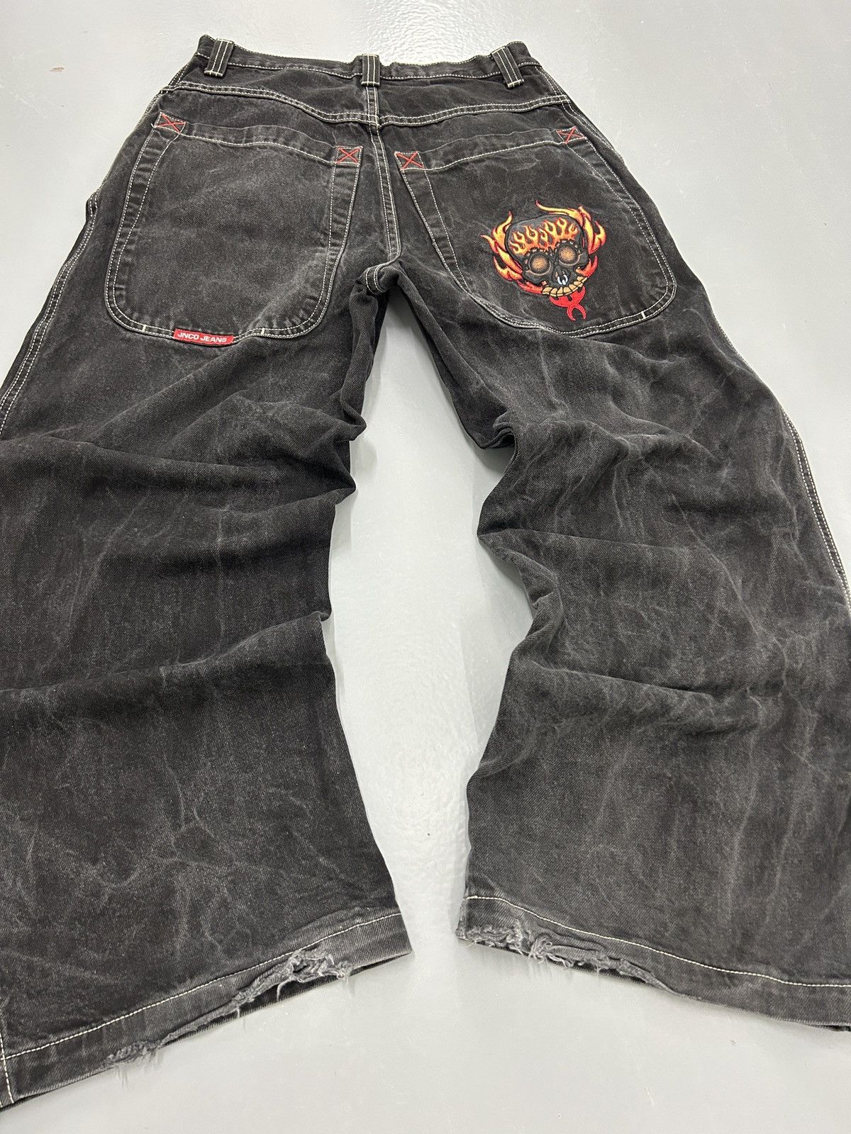 Kik Wear Dragon Cargo Jeans Wide Leg Skater