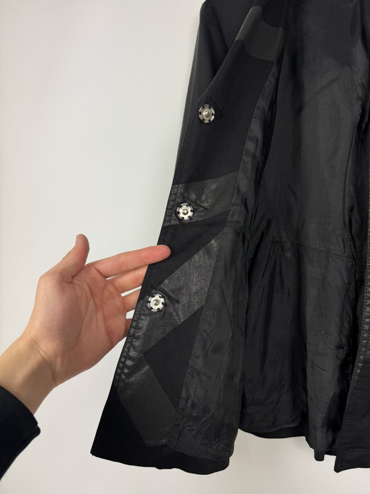 Kenzo Y2K Vintage Kenzo Jeans Abstract Black Women’s Blazer Jacket Size XS / US 0-2 / IT 36-38 - 8 Thumbnail