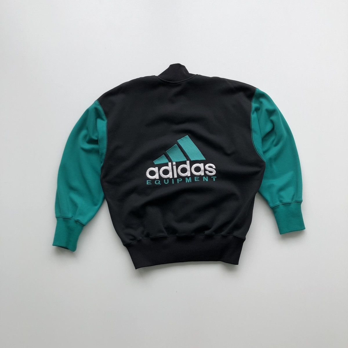 Adidas × Vintage Adidas Equipment 80’s 1/4 Half Zip Vintage Sweater Black Size US M / EU 48-50 / 2 - 3 Thumbnail
