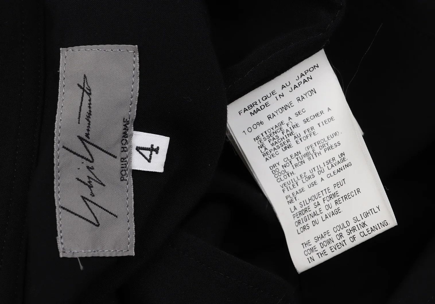 Yohji Yamamoto Yohji Yamamoto Rayon Pocket Design Long Shirt Size US XL / EU 56 / 4 - 19 Thumbnail