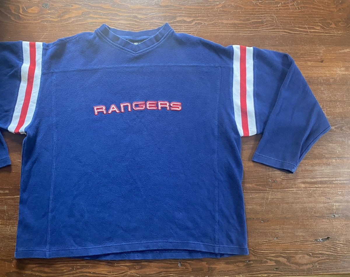 NHL Vintage 90’s New York Rangers Blue Line Ribbed Sweatshirt Size US XL / EU 56 / 4 - 1 Thumbnail