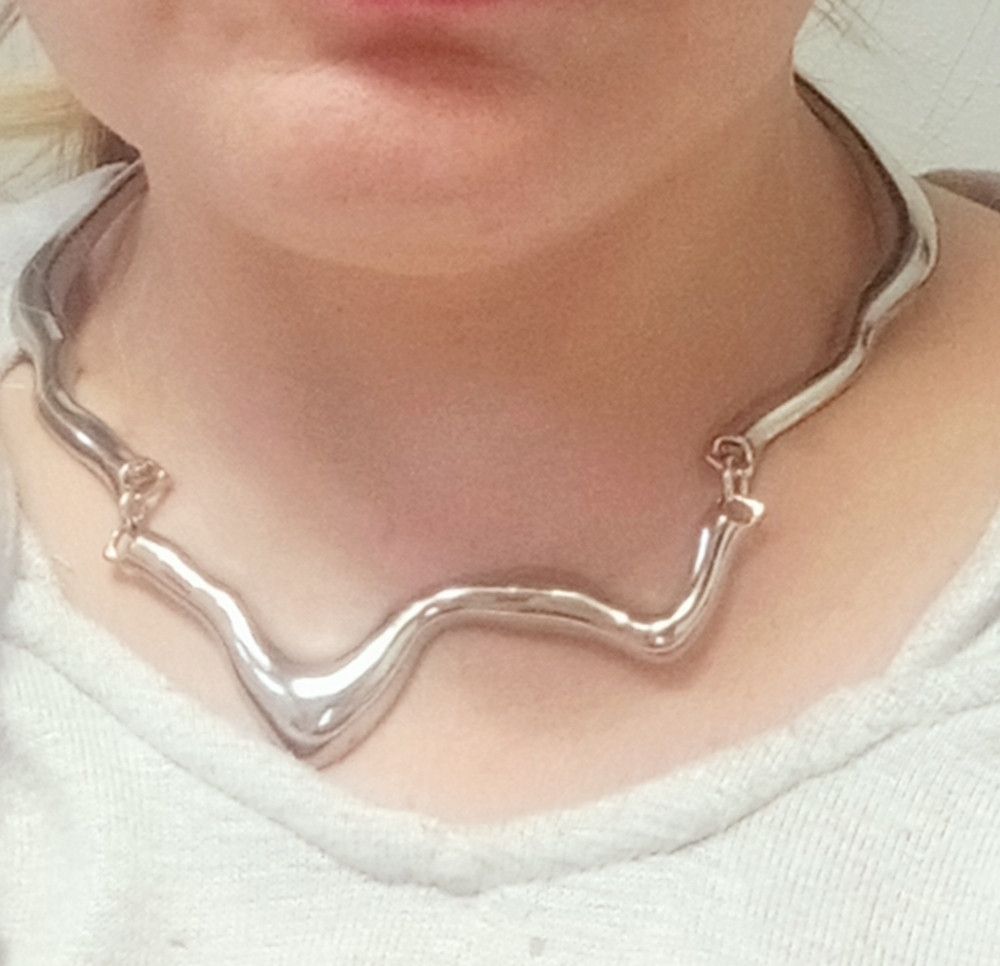 Jewelry Chocker Necklace Geometry Twist Size ONE SIZE - 2 Thumbnail