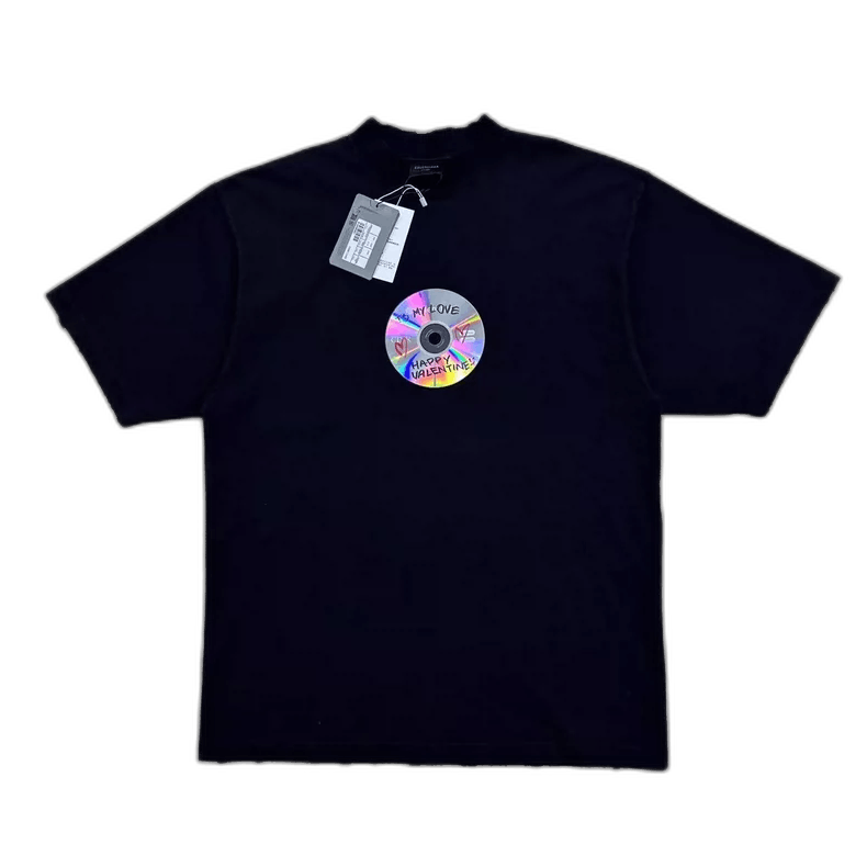Balenciaga Balenciaga CD Design Short Sleeve T-Shirt Size US XXS / EU 40 - 1 Thumbnail