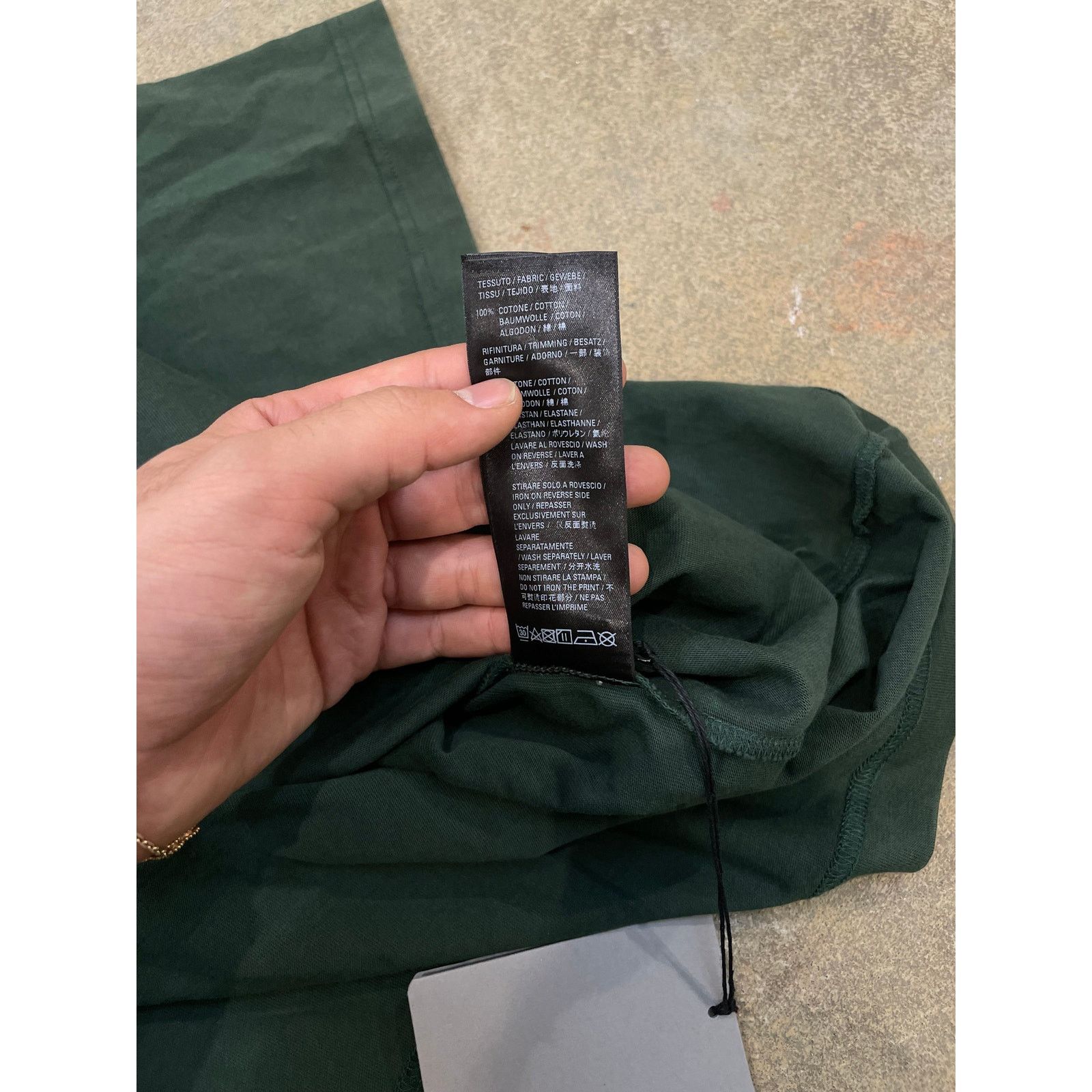 Balenciaga Balenciaga Tee Dark Green Dallas New Medium With Tags Size US M / EU 48-50 / 2 - 4 Thumbnail