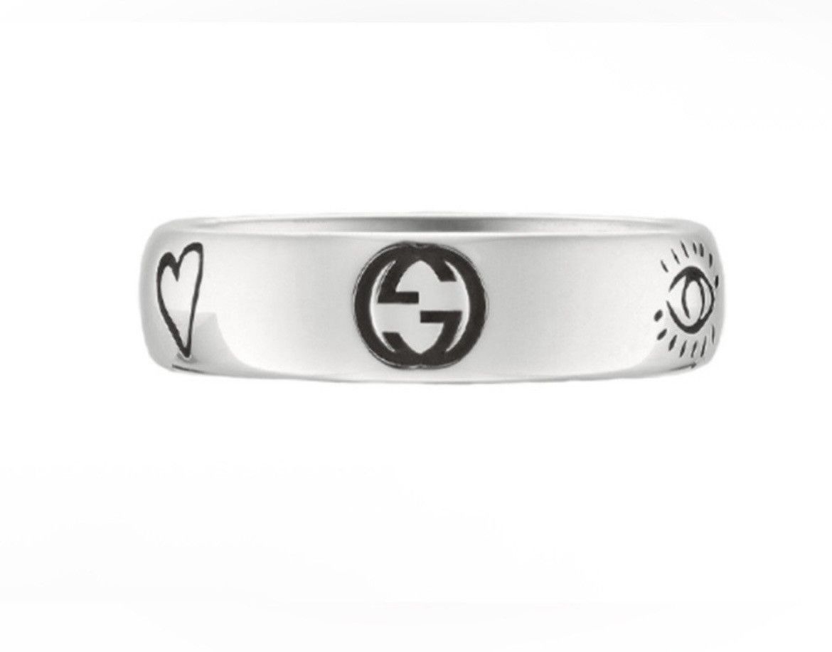 Gucci Gucci Blind for Love Ring Silver Ag 925 455247 Size ONE SIZE - 2 Thumbnail