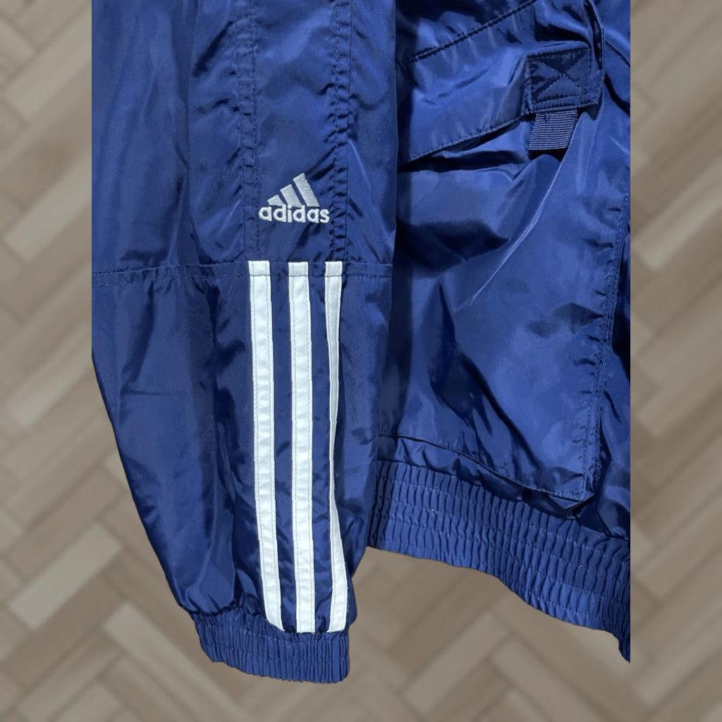 Adidas VINTAGE ADIDAS Striped Full Zip Hooded Jacket Size US L / EU 52-54 / 3 - 1 Thumbnail