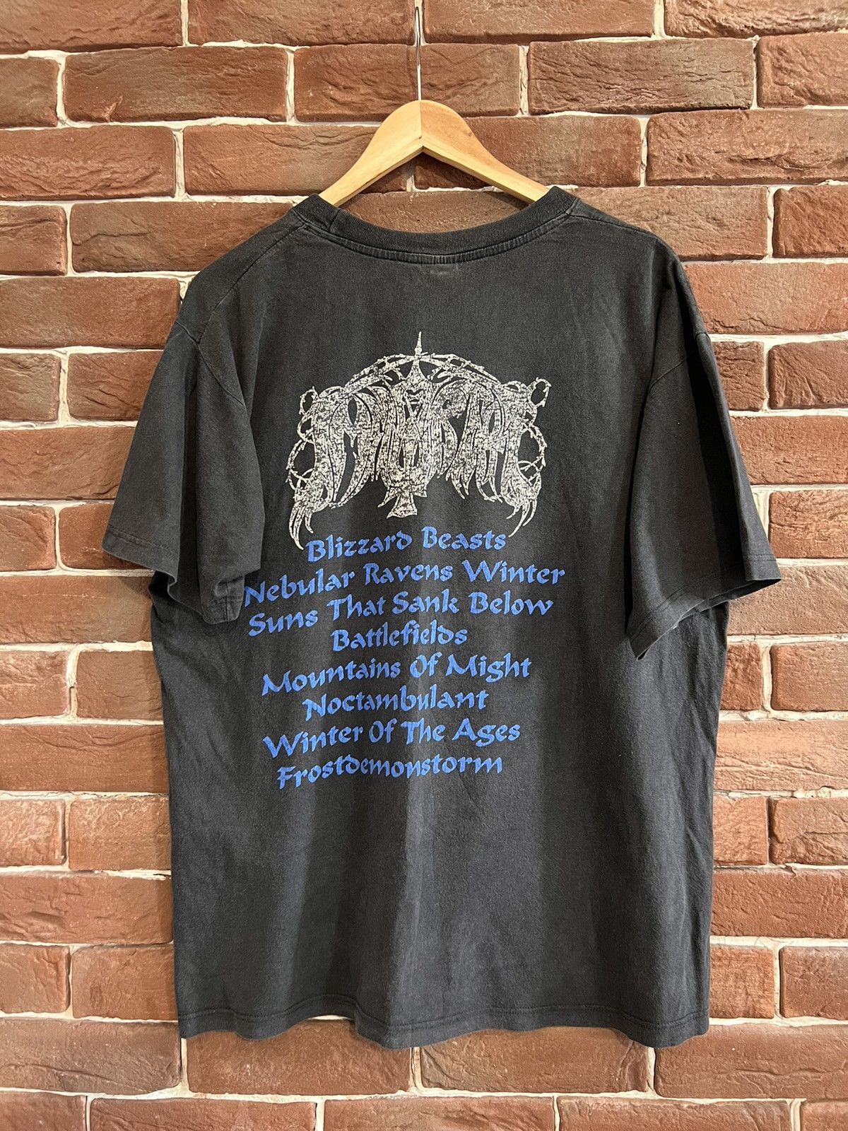 Band Tees Rare Vintage 90s Immortal Blizzard Beasts Metal Band Tee Size US L / EU 52-54 / 3 - 2 Thumbnail