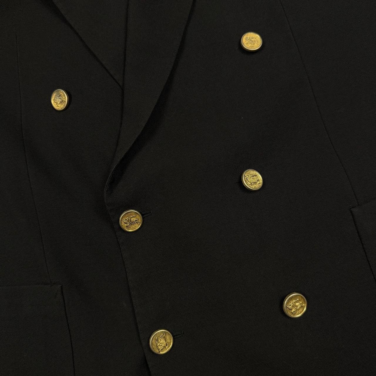 Burberry Burberry Double Breasted Blazer Golden Buttons Size XL Size 50R - 5 Thumbnail