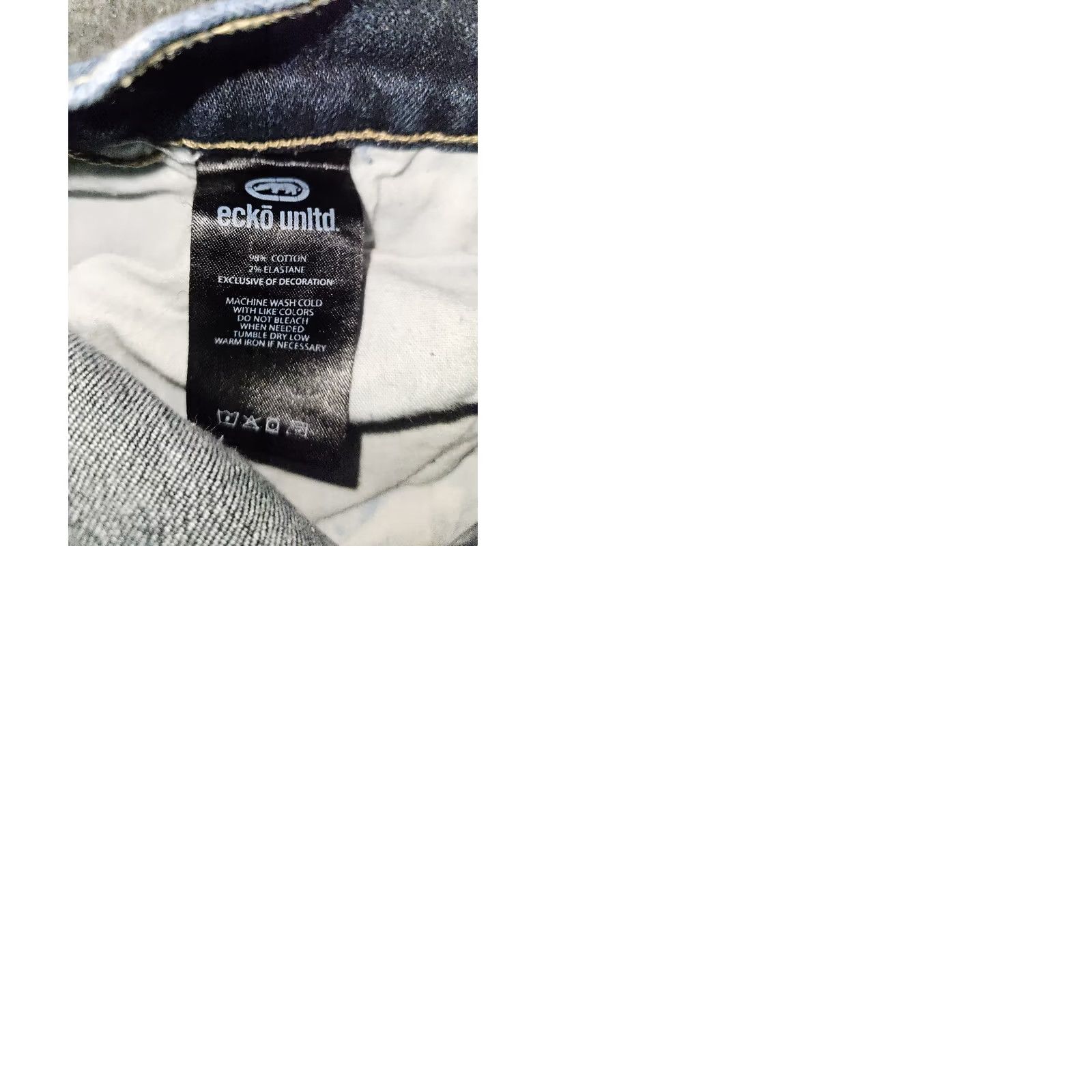 Ecko Unltd. Ecko Unltd. Athletic Skinny Jeans Men's 34x30 Blue Stretch Low Rise Preppy Denim Jeans Regular Mens Size US 34 / EU 50 - 9 Thumbnail