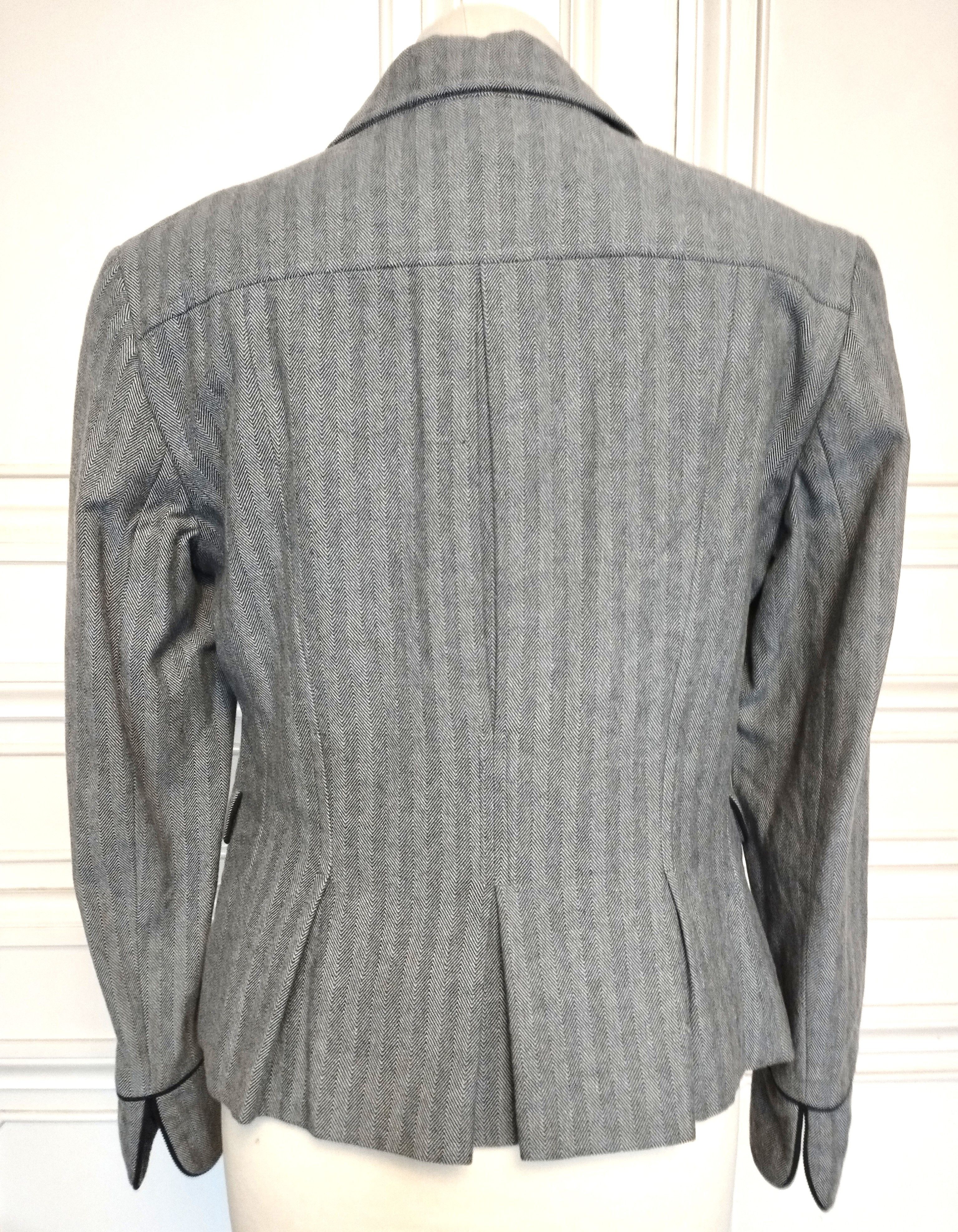 Cerruti 1881 Cerruti Veste Laine Chevrons T L/XL Size L / US 10 / IT 46 - 5 Thumbnail