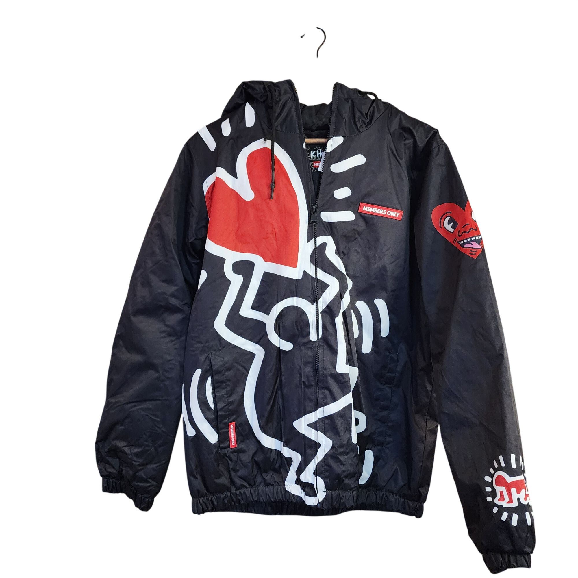 Members Only Keith Haring Members Only Jacket Black Graffiti Art Heart Bo Size US S / EU 44-46 / 1 - 1 Thumbnail