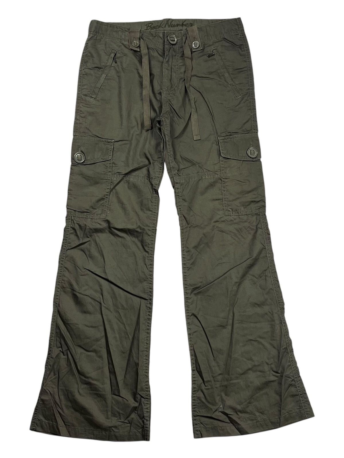 2000s GOA Style - Apocalypse Drawstring Flared Cargo