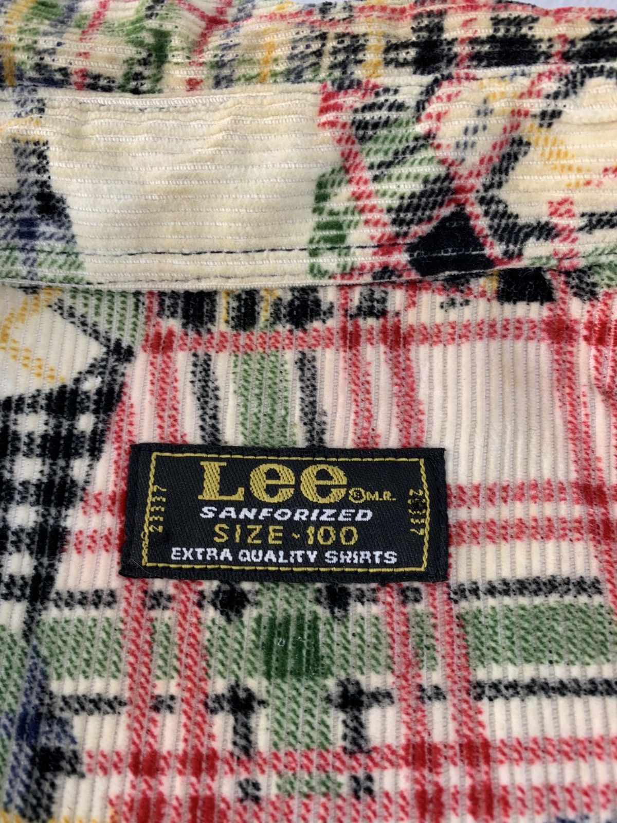 Lee Lee Sanforized Knitwear Usa Corduroy Denim Padded Shirt Size US XL / EU 56 / 4 - 7 Thumbnail
