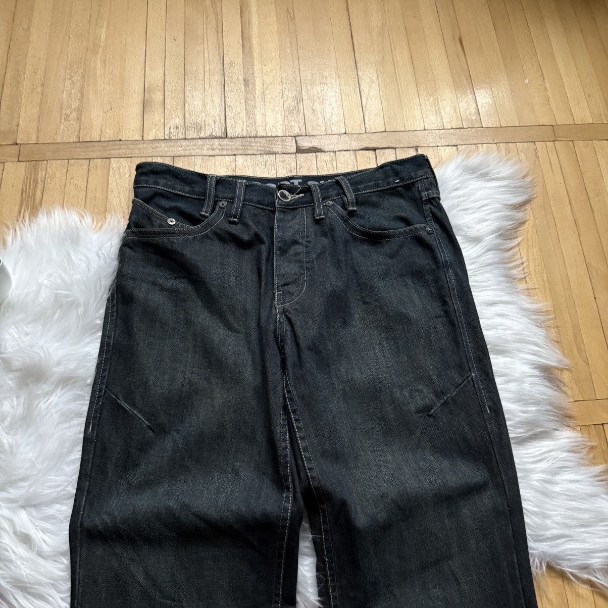 If Six Was Nine 📌 Vintage Red Herring Y2K Distressed Bootcut Washed LGB Jean Size US 32 / EU 48 - 4 Thumbnail
