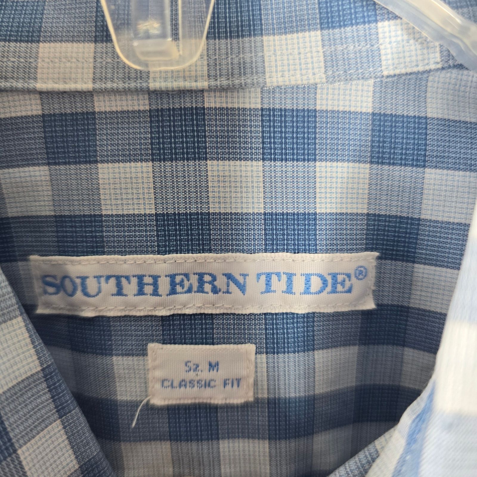 Southern Tide Southern Tide Classic Fit Blue White Check Button-up Shirt Size US M / EU 48-50 / 2 - 3 Thumbnail