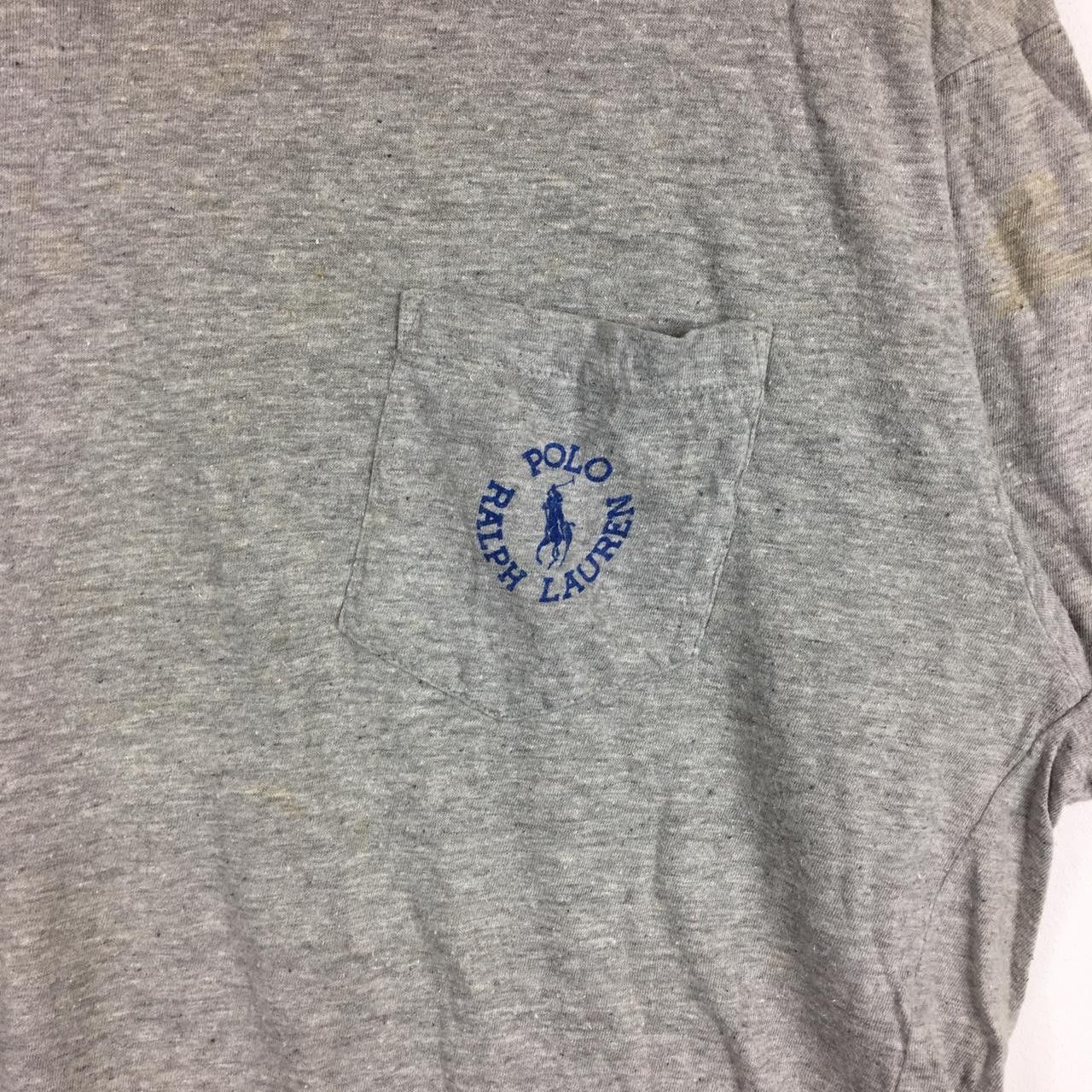 Vintage Vintage POLO RALPH LAUREN Small Pony Gray Tee T-Shirt Usa Size US L / EU 52-54 / 3 - 2 Thumbnail