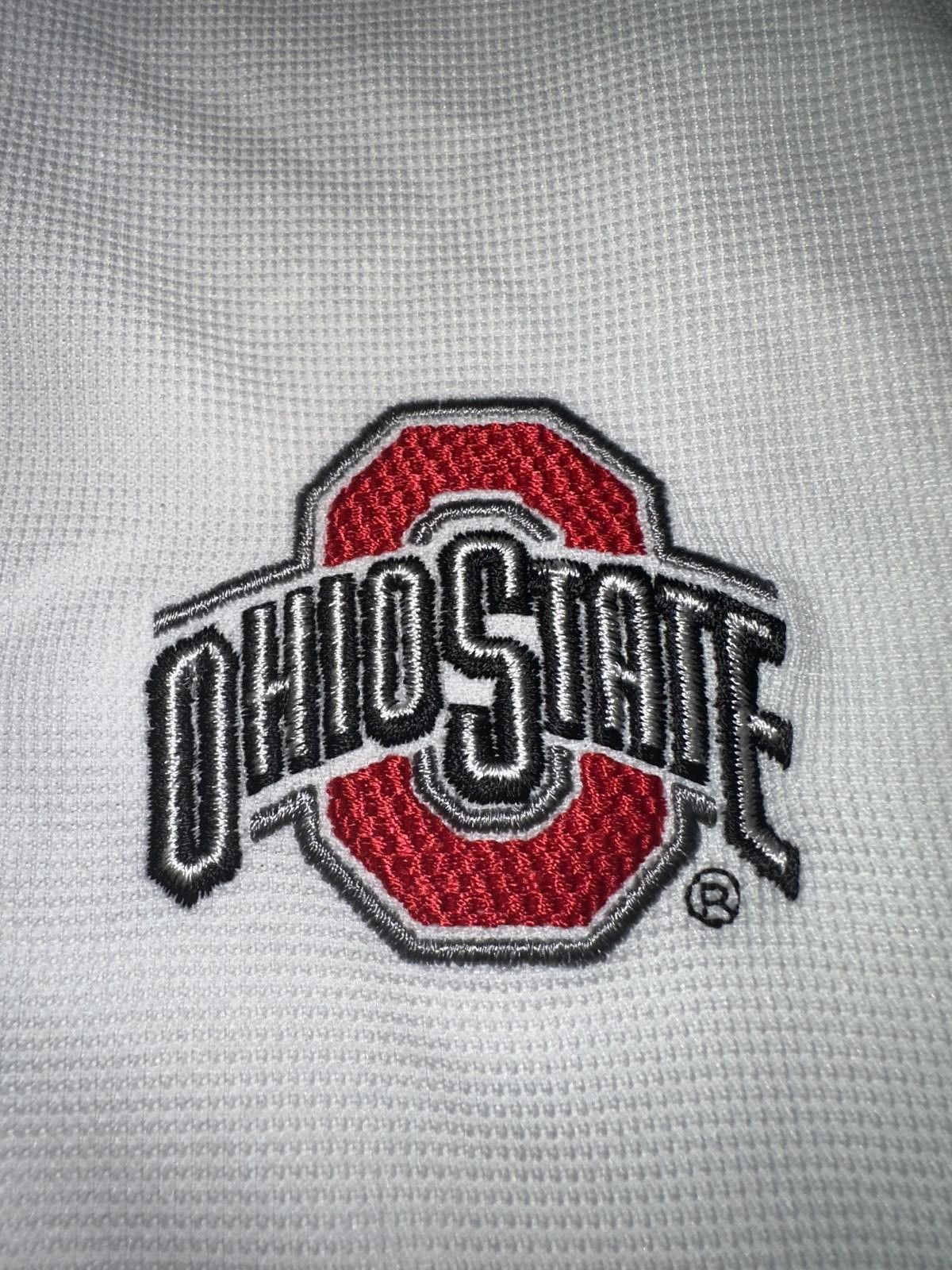 Nike VINTAGE Nike Men’s Ohio State Buckeyes NikeFit Coaches Authentic Golf Polo Shirt Size US M / EU 48-50 / 2 - 4 Thumbnail