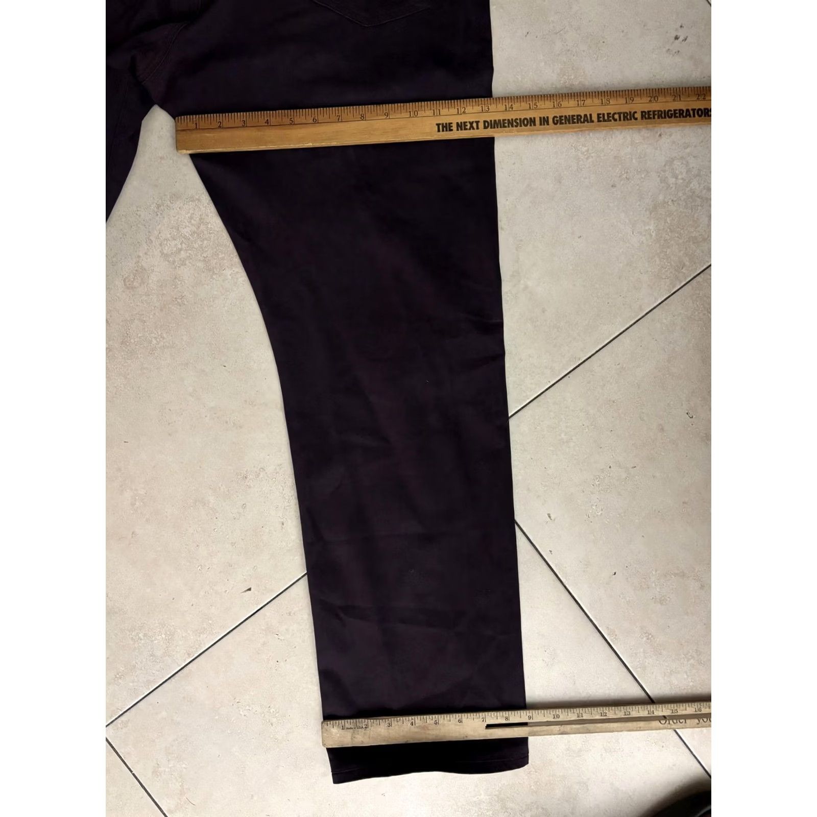 Denime AG Adriano Goldschmied The Graduate Tailored Leg Jeans Mens 40 Purple Dark Denim 5-Pocket Straight Zip Fly Belt Loops Vintage No Size US 40 / EU 56 - 8 Thumbnail
