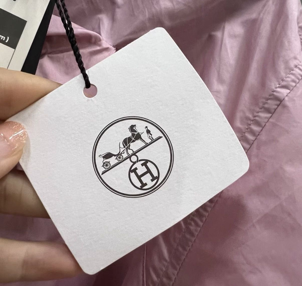 Hermes Hermès Pink Irregular Neckline Windbreaker J41 Size M / US 6-8 / IT 42-44 - 5 Thumbnail