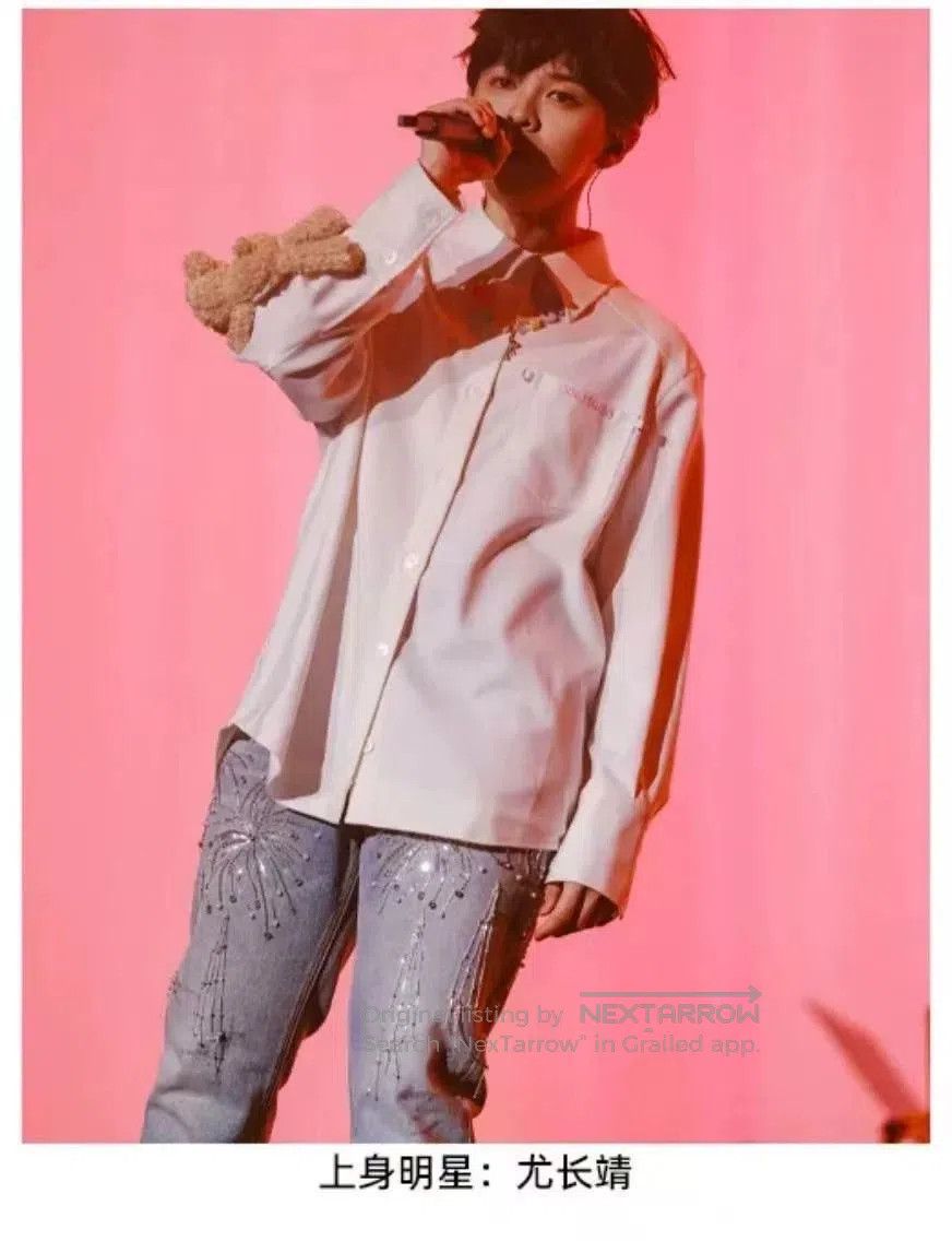 SLY Silver Embroidered Denim Pants by SLUM. Size US 30 / EU 46 - 7 Thumbnail