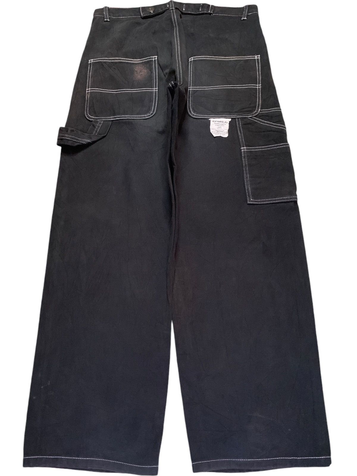 Avirex Vintage Avirex Buckle Back Carpenter Style Baggy Jeans Size US 33 - 2 Thumbnail