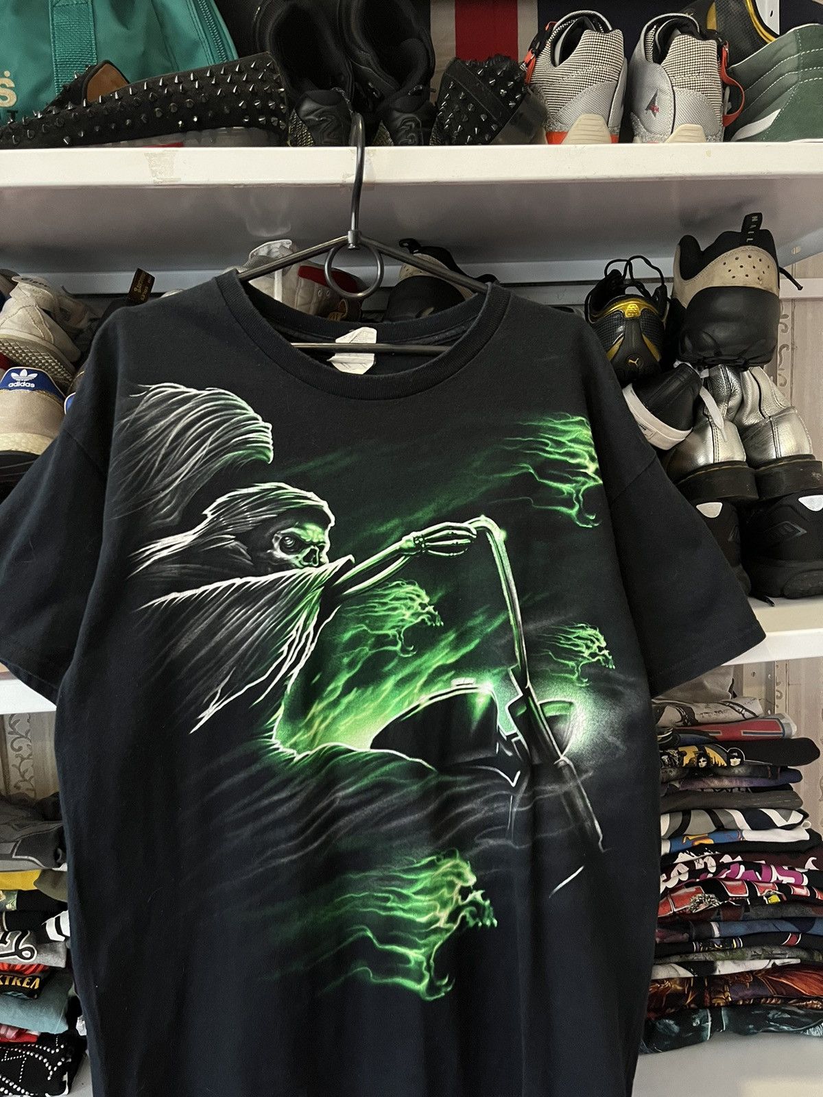 Gildan Vintage Black T shirt Ghost rider Size US L / EU 52-54 / 3 - 2 Thumbnail