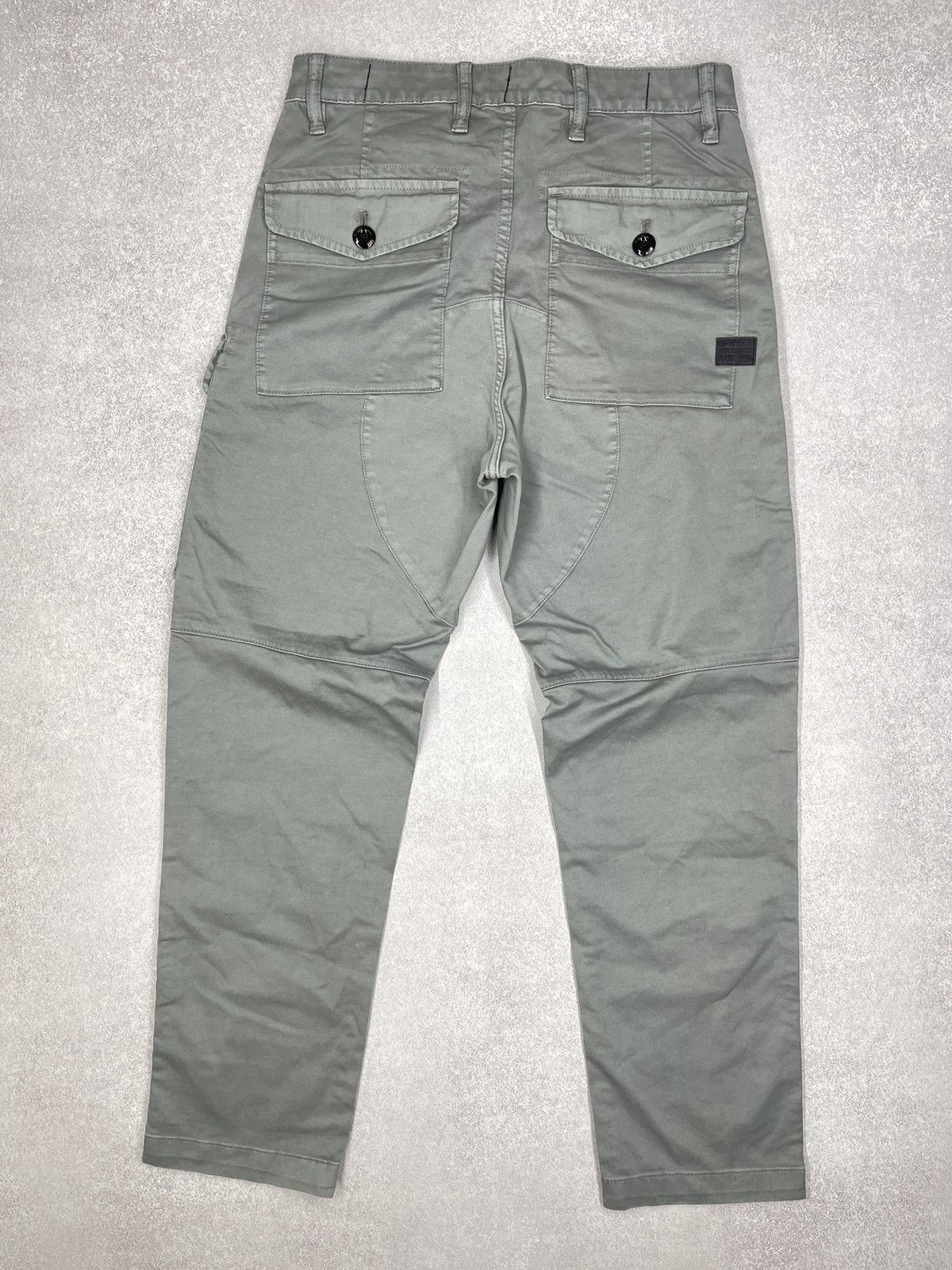 G-Star Mens G Star Raw Torrick Relaxed Cargo Pants Grey Multipocket Size US 32 / EU 48 - 8 Thumbnail