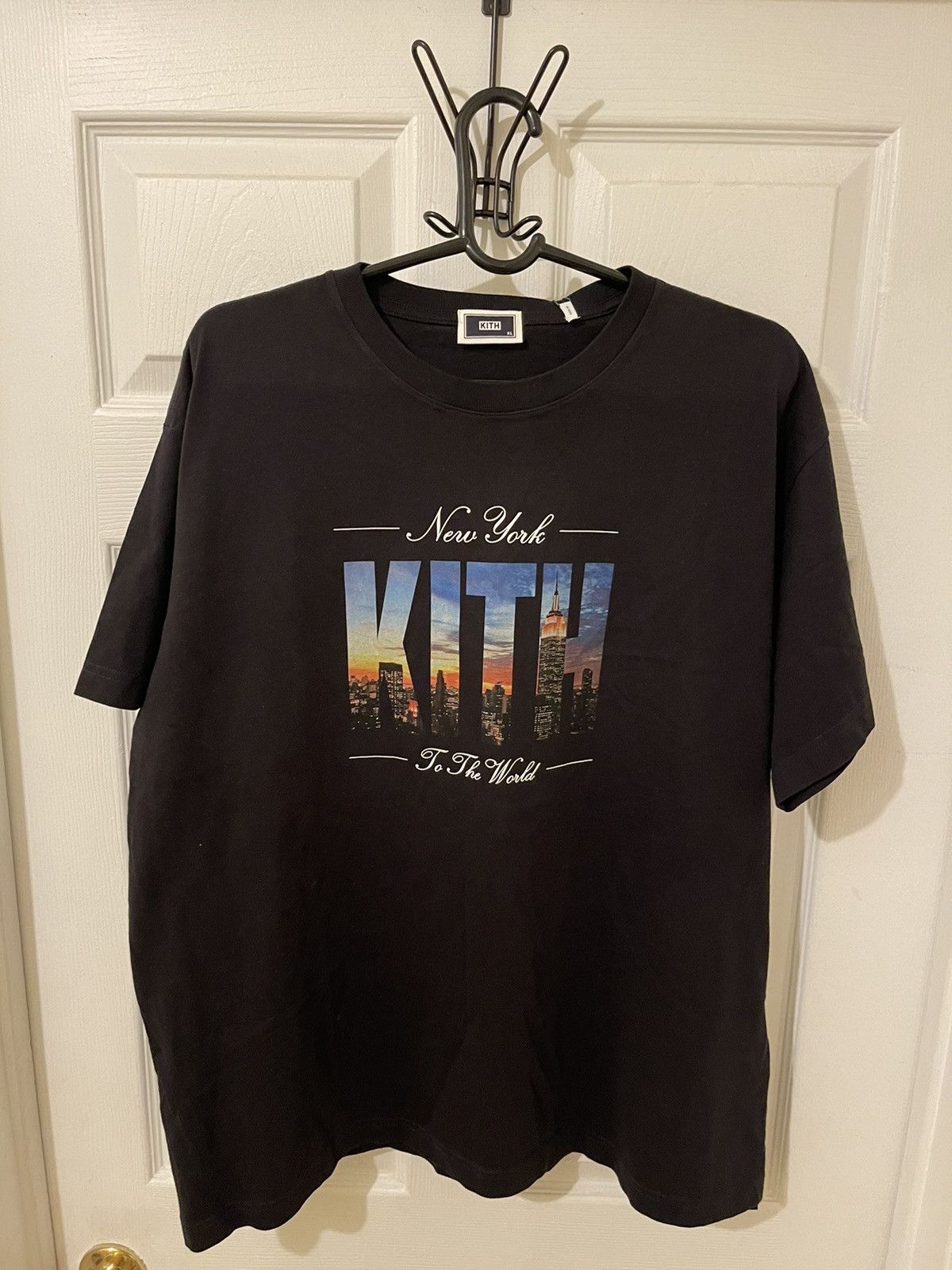 image of Kith Nyc Tee in Black, Men's (Size XL)