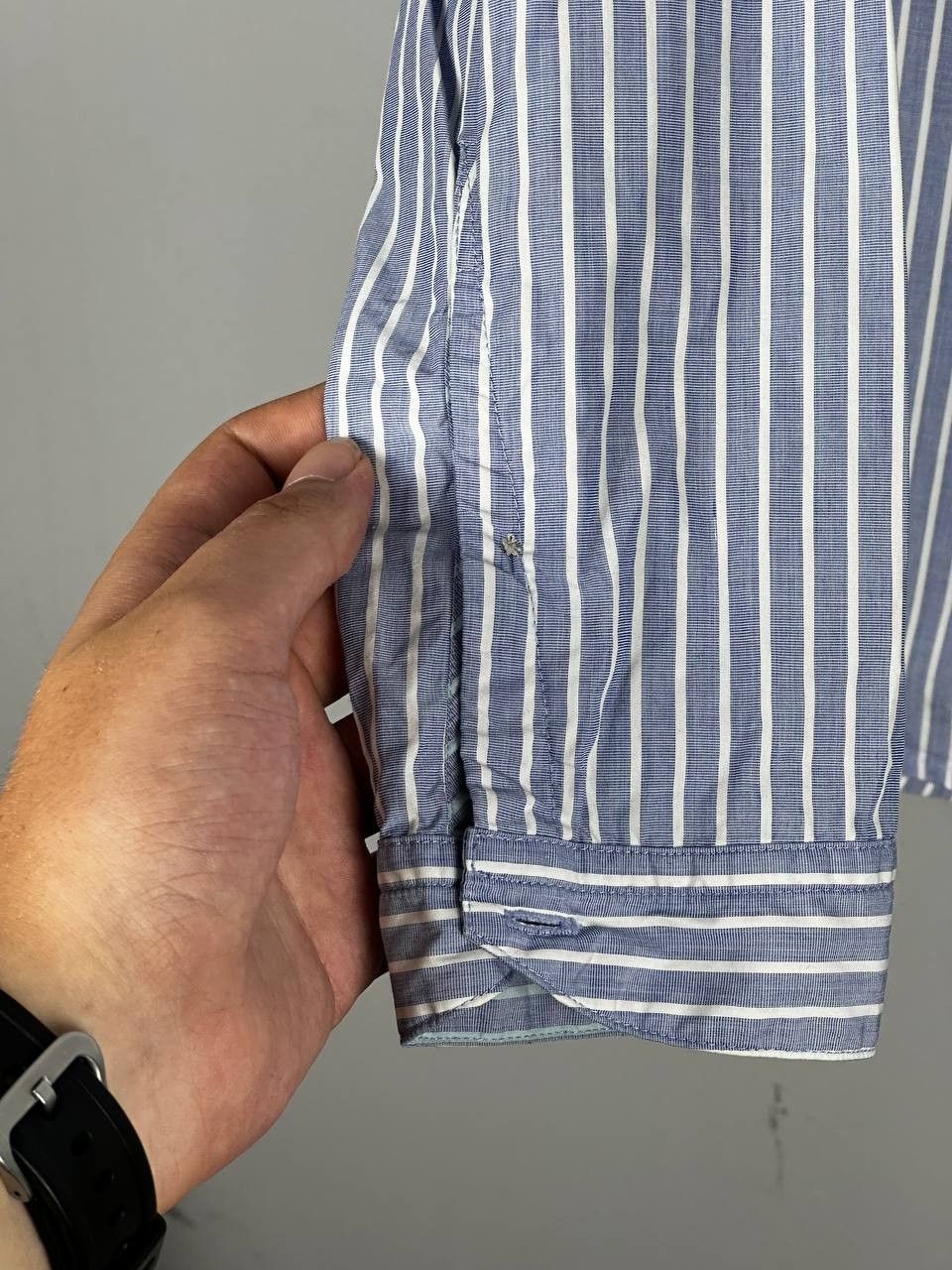 Paul Smith Paul Smith Designer Luxury Striped Cotton Shirt Size US L / EU 52-54 / 3 - 8 Thumbnail